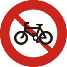 Biển báo cấm người đi xe đạp như thế nào?